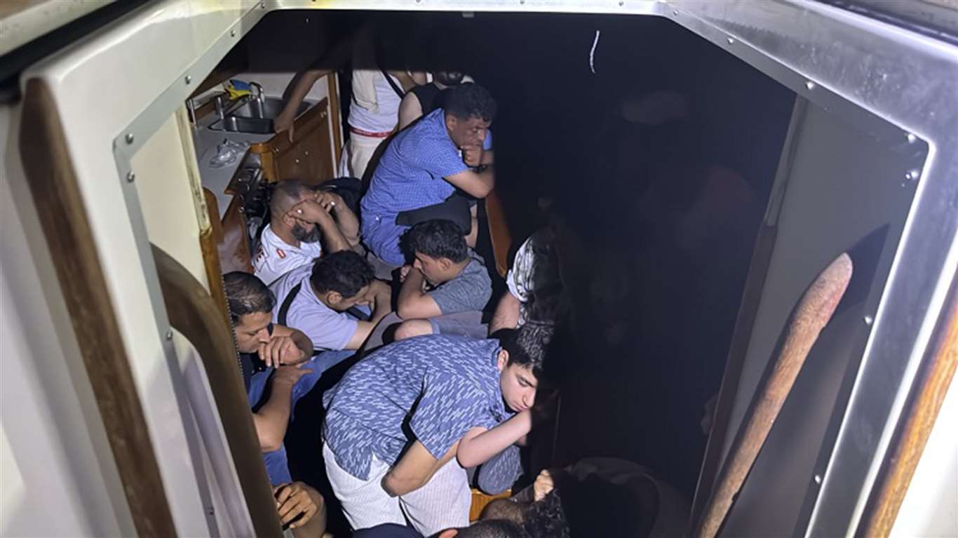 Akbük açıklarında 40 düzensiz göçmen yakalandı haberi