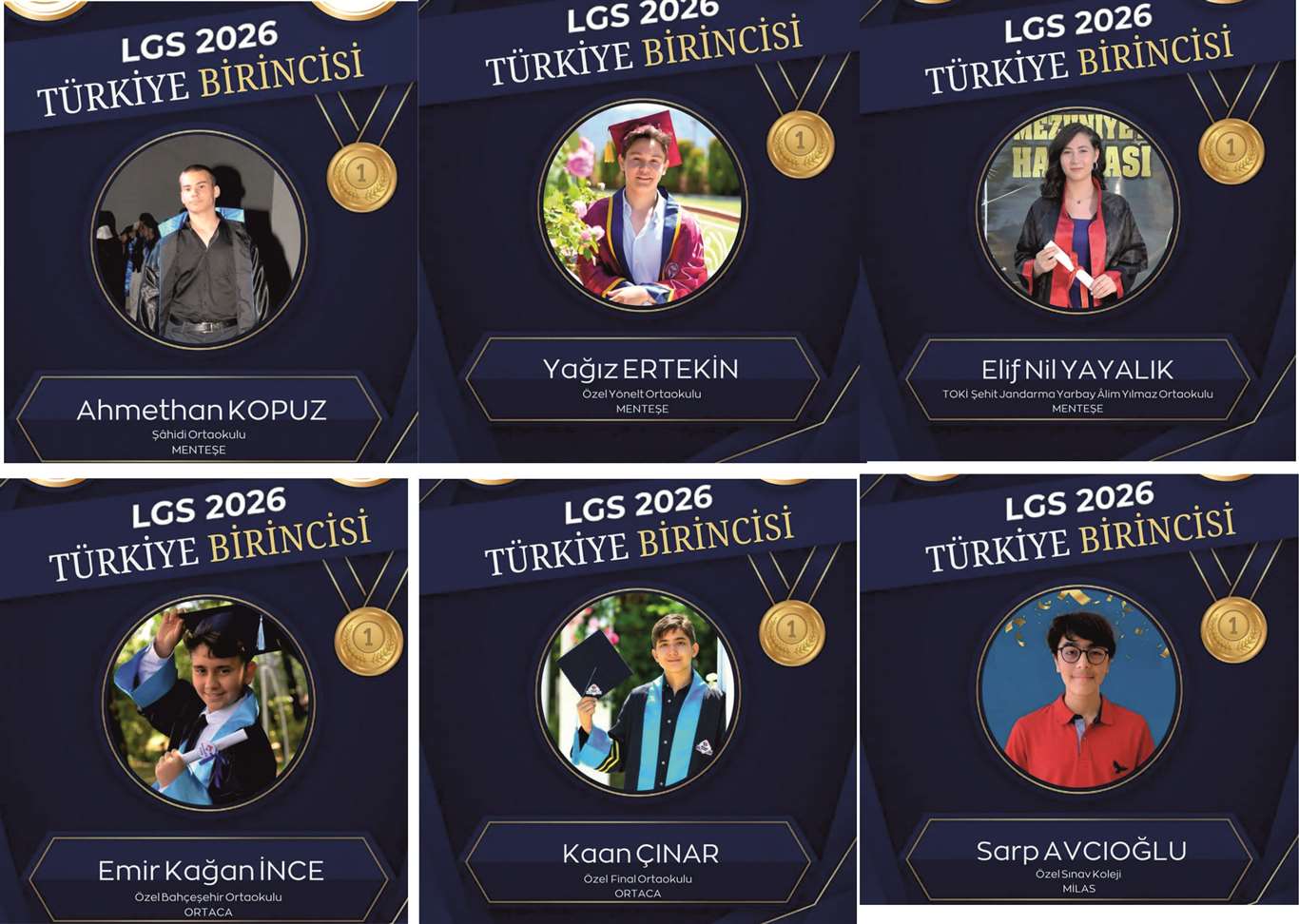 LGS 2026’da Muğla’dan 6 Türkiye birincisi haberi