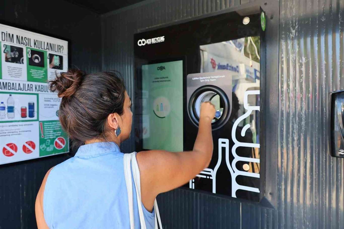 Bodrum’da ilk depozito iade makinesi hizmete girdi haberi