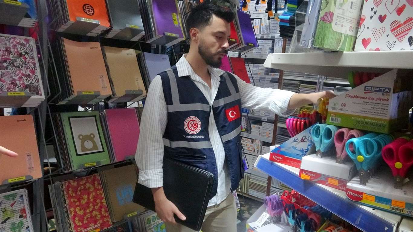 Muğla'da kırtasiye ürünlerine sıkı denetim haberi