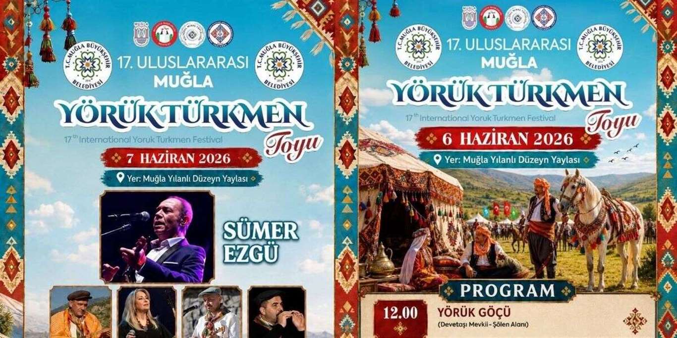 17. Uluslararası Muğla Yörük Türkmen Toyu 6-7 Haziran'da haberi