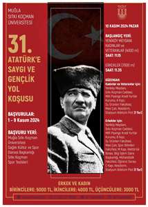 MSKÜ 31'inci Atatürk'e Saygı Gençlik Yol koşusu Pazar günü haberi