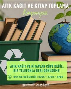 Marmaris'te atık kağıt ve kitaplar geri dönüşüme kazandırılıyor haberi