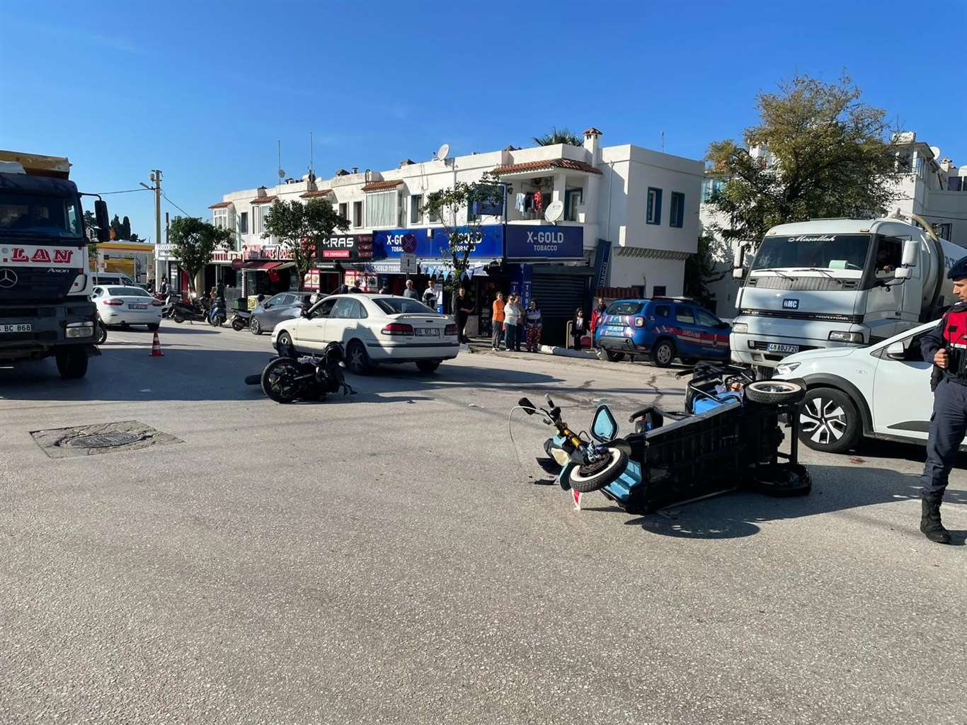  Bodrum'da trafik kazası kaza: 1 ölü, 1 yaralı haberi