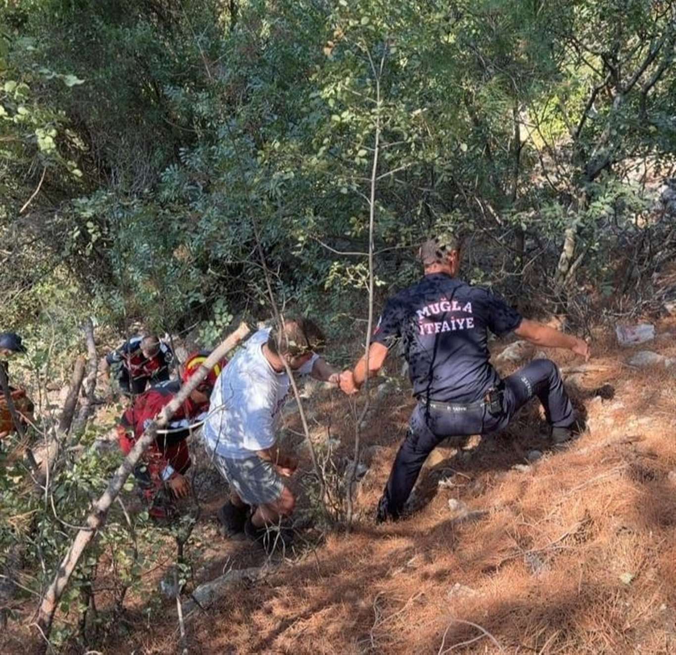 Menteşe’de otomobil uçuruma yuvarlandı: 1 yaralı haberi
