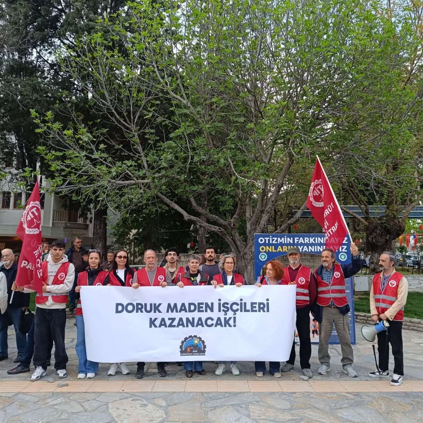 Muğla'dan Doruk Madencilik işçilerine destek haberi
