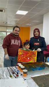 Menteşe'de ebru sanatı atölyesiyle okul-aile buluşması haberi