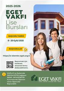 EGET Vakfı 2025 lise burs başvuruları başladı haberi