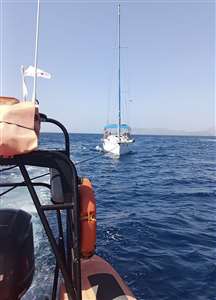 Fethiye açıklarında arızalanan yelkenli tekne kurtarıldı haberi