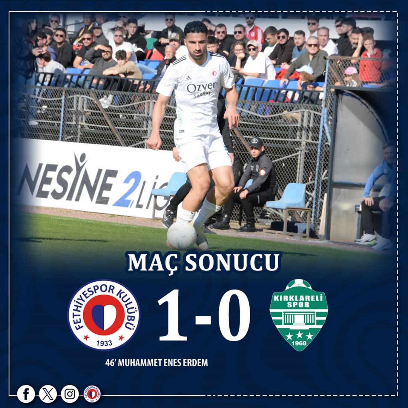 Fethiyespor evinde güldü haberi