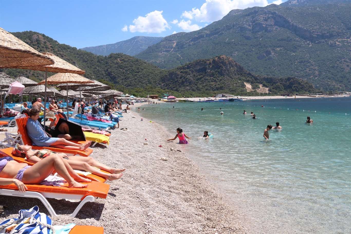Fethiye'nin gözde plajına bayramda 18 bin 870 ziyaretçi haberi