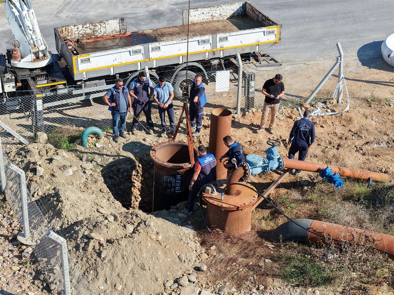    MUSKİ, Geyik Barajı hattındaki arızaları giderdi haberi