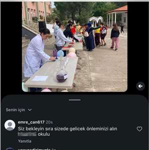 Okul etkinliği paylaşımına tehdit içerikli yoruma inceleme haberi