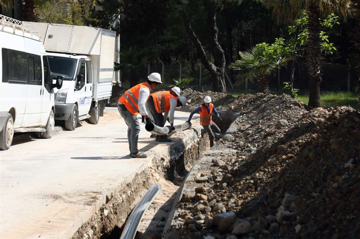    Aksaz'da içme suyu ve yangın hatları yenileniyor haberi