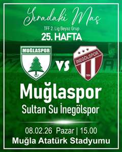 Muğla'da zirve takibi Muğlaspor, Sultan Su İnegölspor'u ağırlayacak haberi