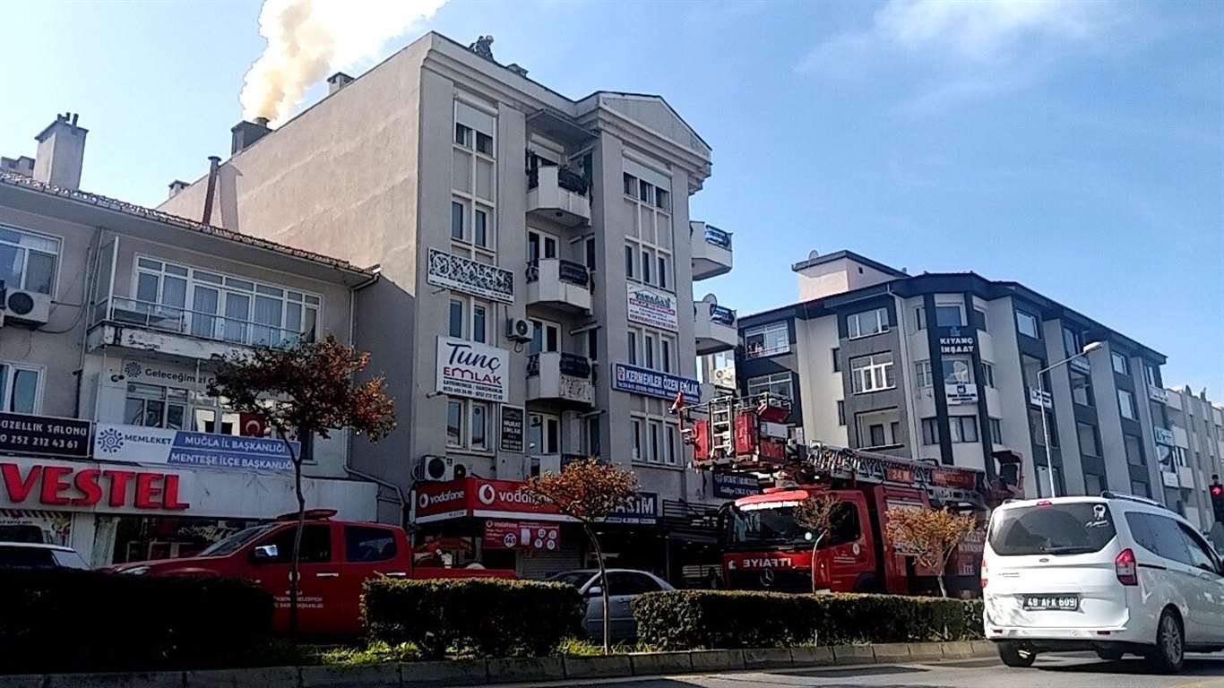 İş yeri bacasında çıkan yangın paniğe neden oldu haberi