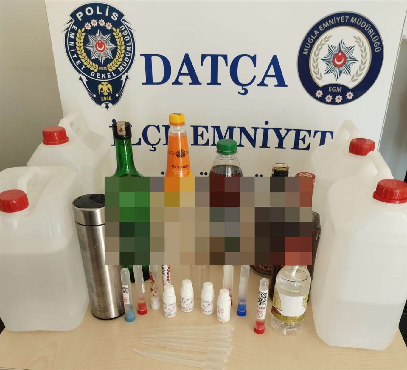    Datça'da kaçak alkol operasyonu haberi