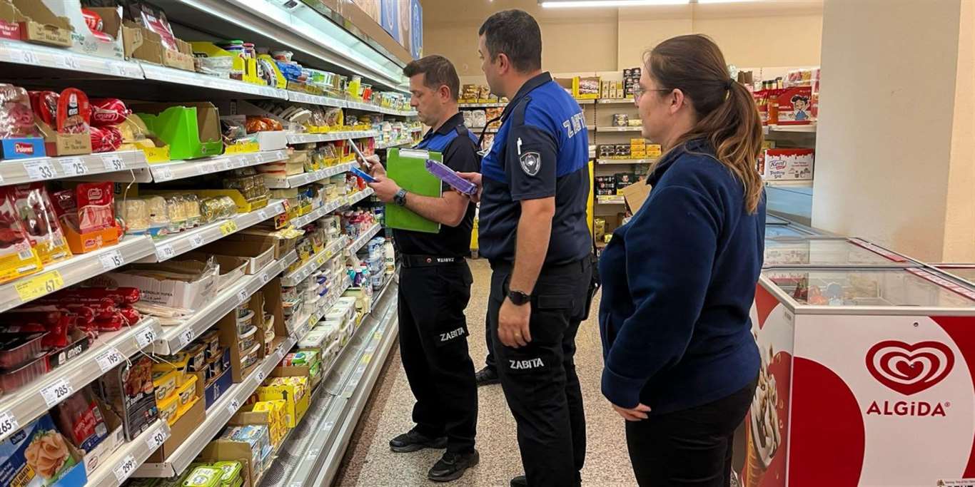 Yatağan'da marketlere zabıtadan sıkı denetim haberi