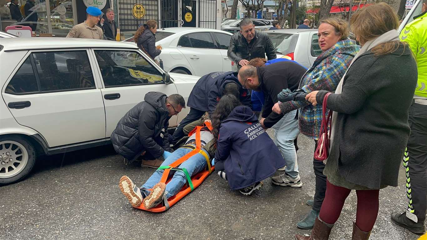 Menteşe'de otomobilin çarptığı yaya yaralandı haberi