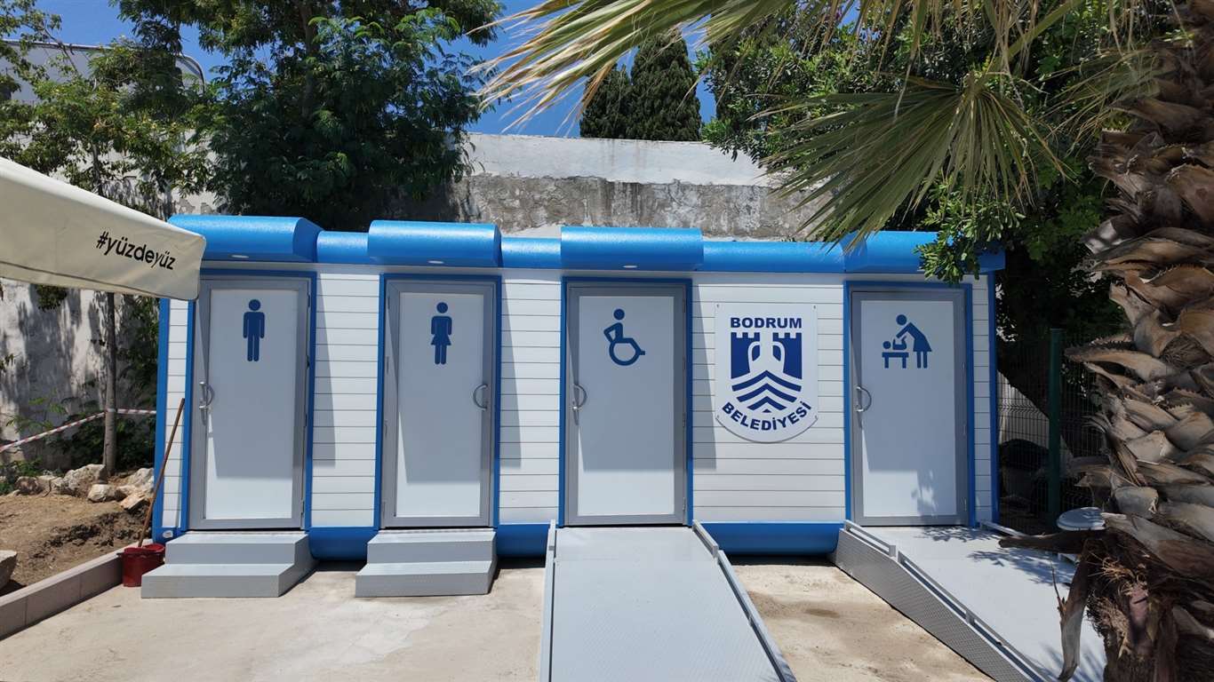 Bodrum'da modern tuvaletler hizmete alındı haberi