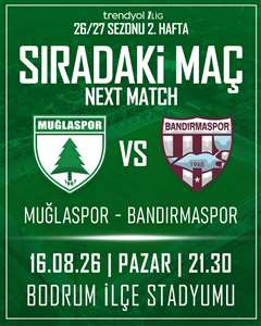Muğlaspor-Bandırmaspor maçı Bodrum’da oynanacak haberi