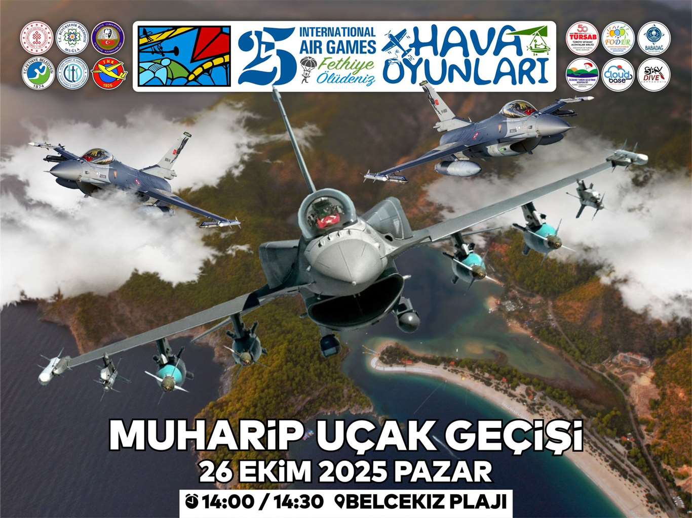    Muharip Uçak Gösterisi Pazar günü yapılacak haberi