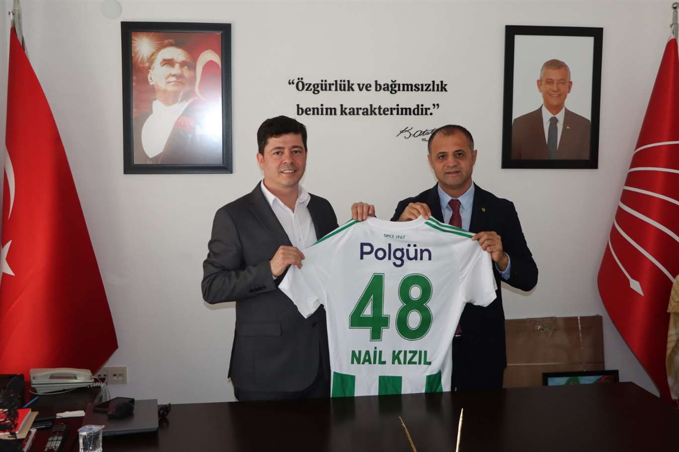    Muğlaspor'dan CHP Muğla İl Başkanı Nail Kızıl'a hayırlı olsun ziyareti haberi