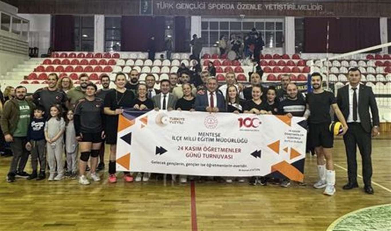 Öğretmenler Günü voleybol turnuvası şampiyonu Menteşe İlçe Milli Eğitim Müdürlüğü oldu haberi