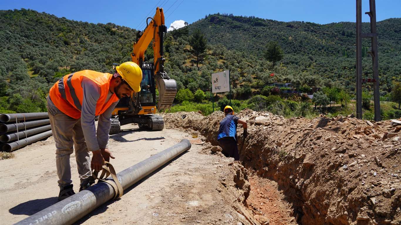 Milas'ta 12 bin metrelik içme suyu hattına başlandı haberi