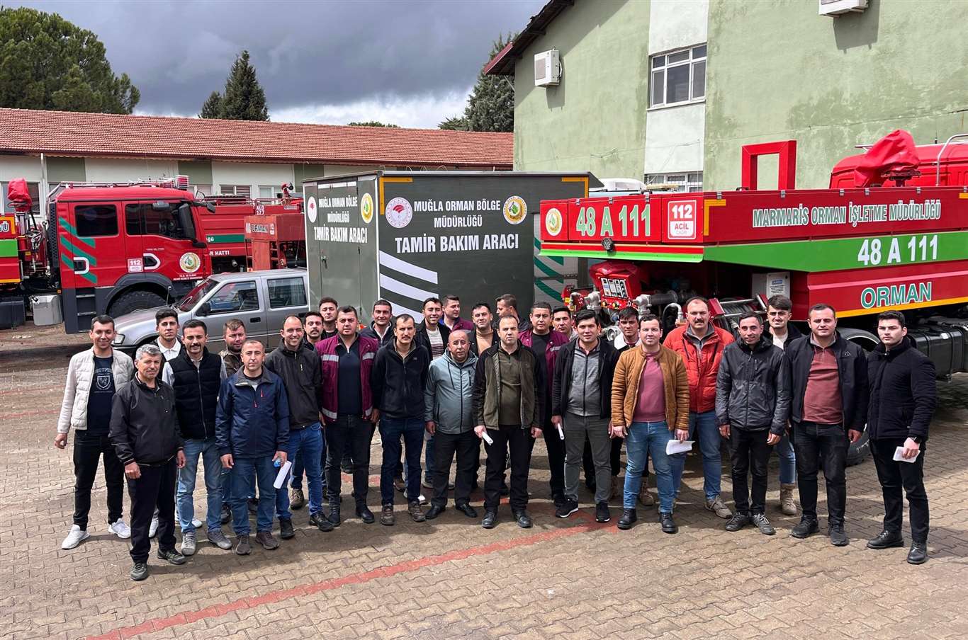 Muğla Orman Bölge Müdürlüğü'nden arazöz operatörlerine eğitim haberi