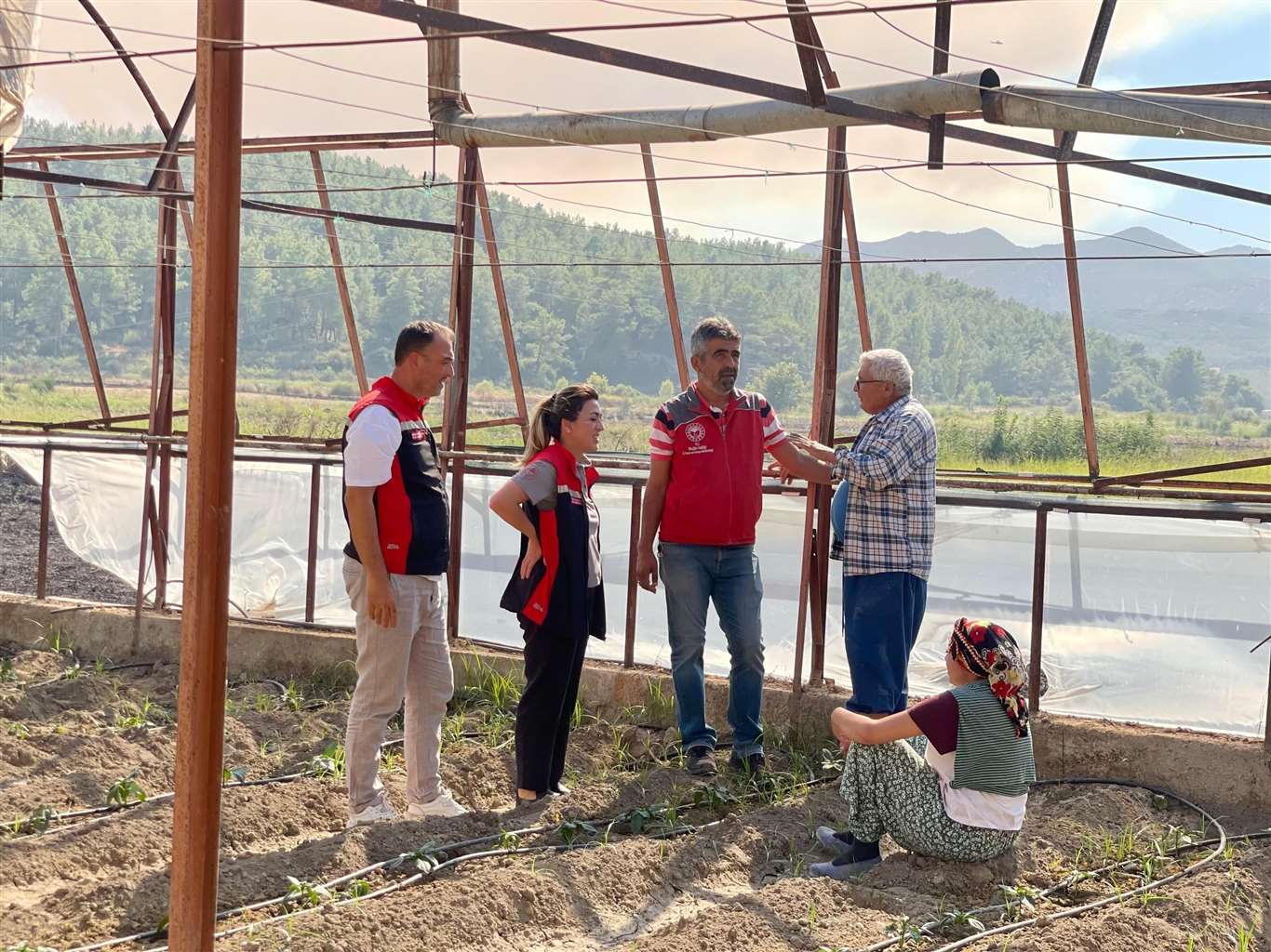Seydikemer’de yangından etkilenen üreticilere destek haberi