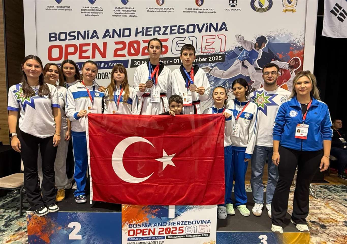 Muğla Büyükşehir Taekwondo Takımı Saraybosna'da gururlandırdı haberi