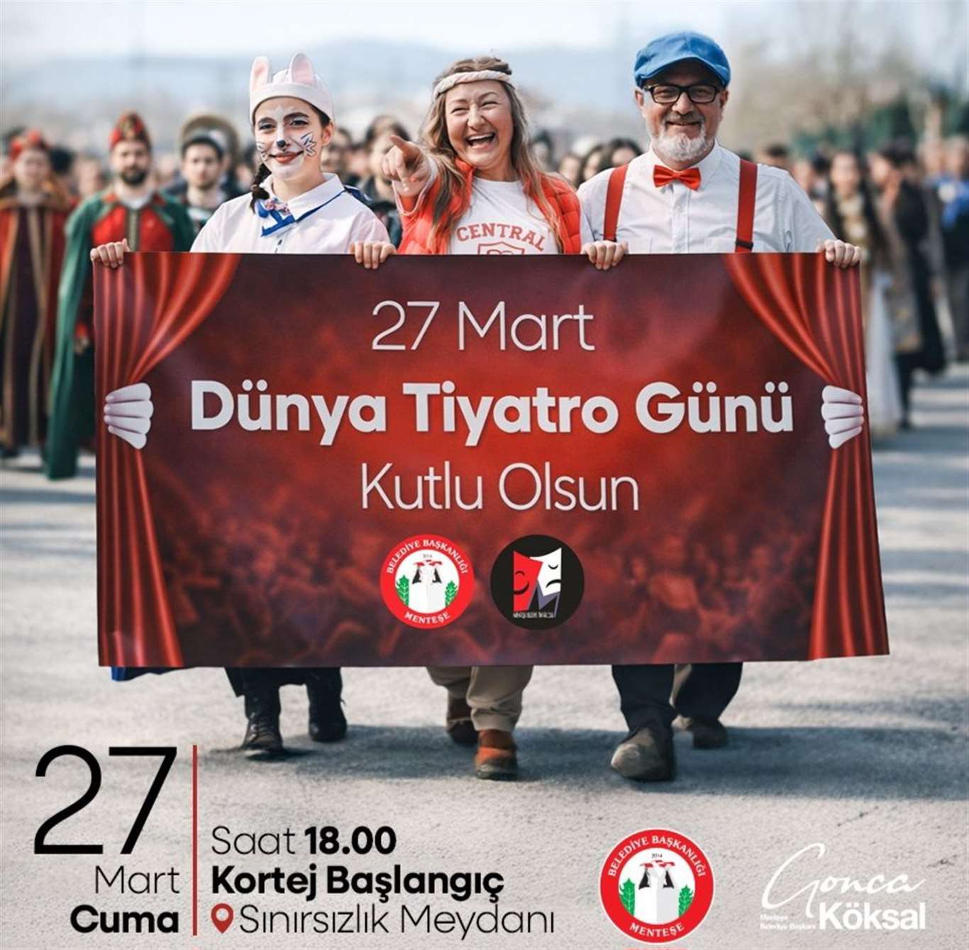 Menteşe'de tiyatro sokaklara taşıyor haberi
