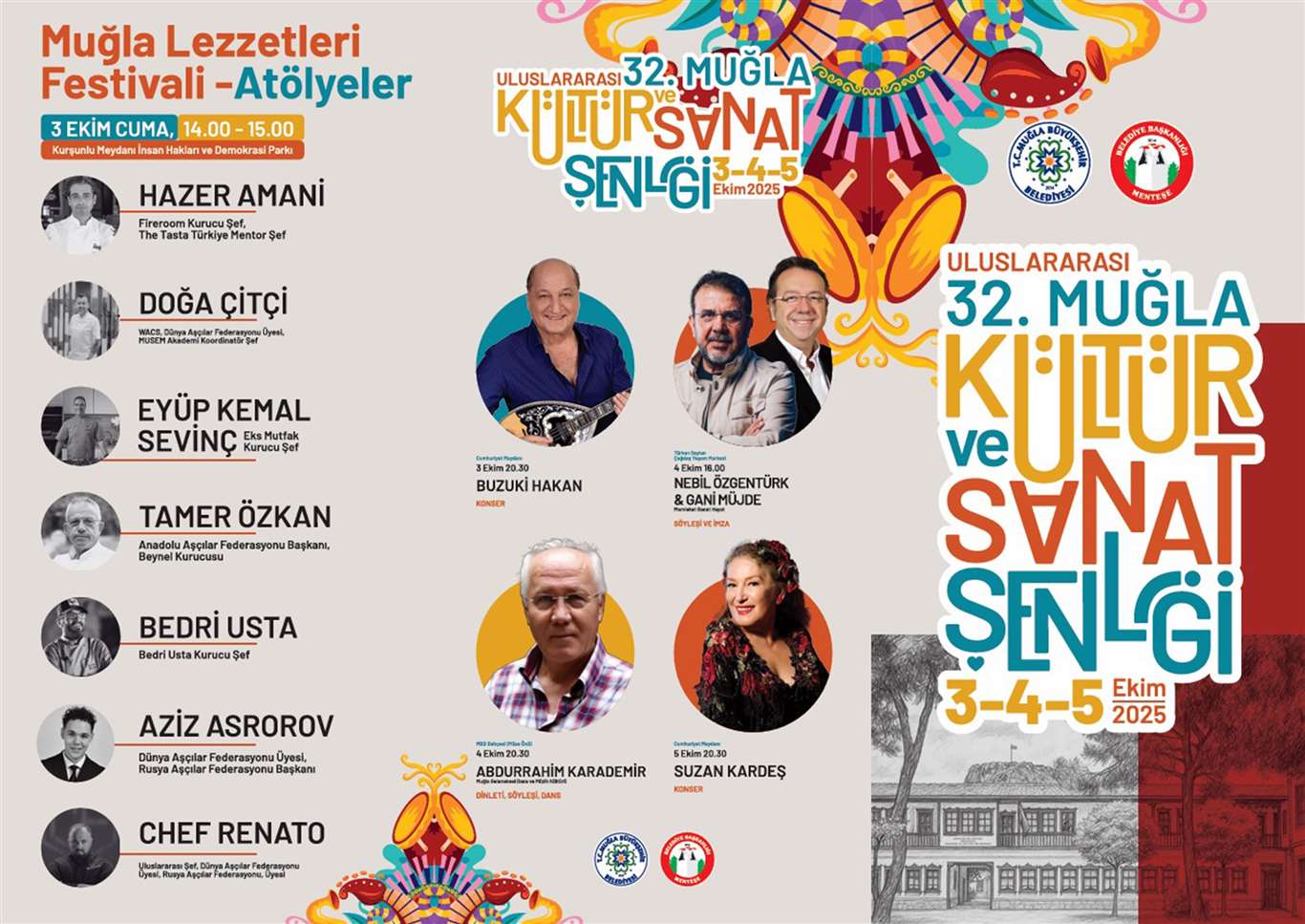    Uluslararası 32'nci Muğla Kültür ve Sanat Şenliği başlıyor haberi