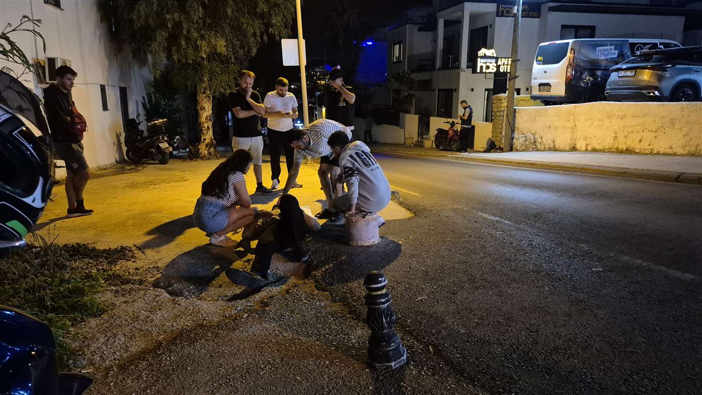 Uygulamadan kaçarken polisi ve motosikletliyi yaraladı haberi