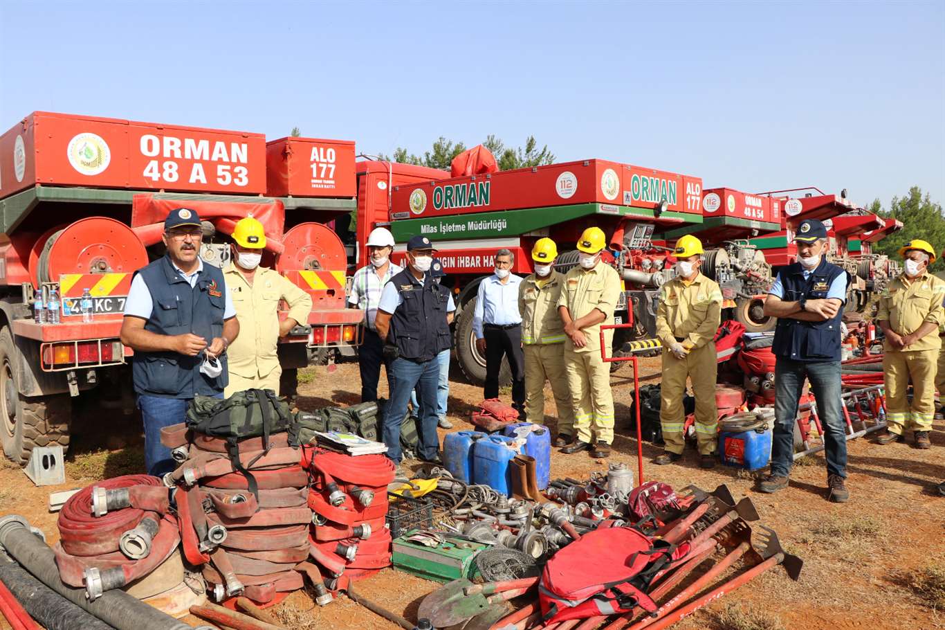          Muğla'da yangın ekipleri iş başı eğitimleri tamamlandı haberi