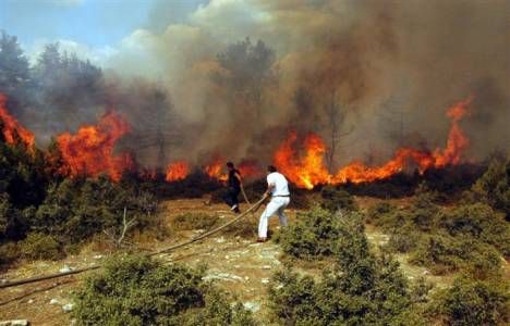  Marmaris’te orman yangını haberi