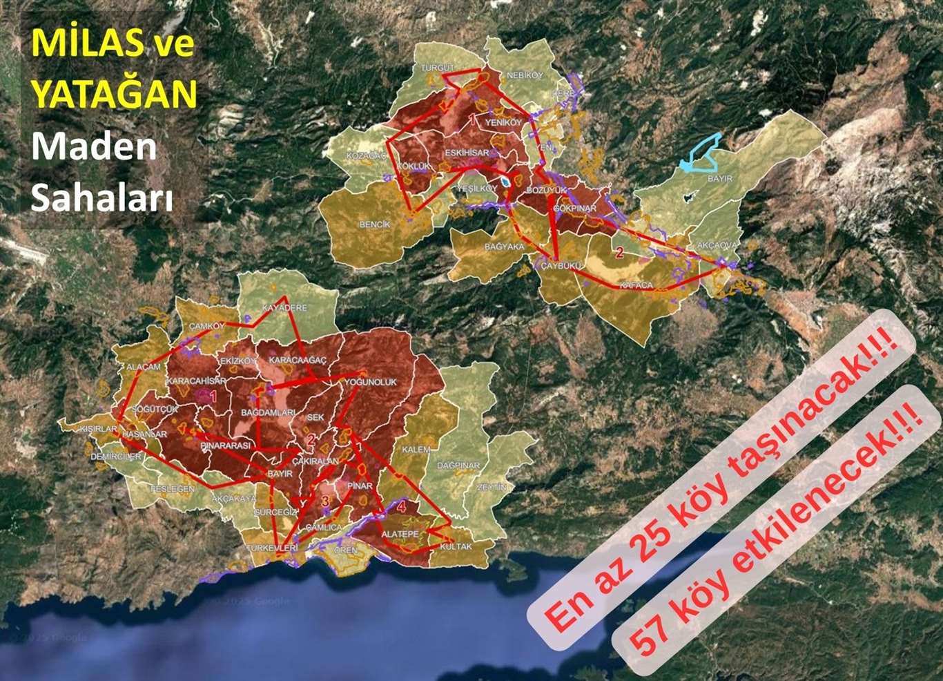 82 bin zeytin ağacı, 18.762 hektar orman, 57 köy: Muğla'nın yaşam alanları madene kurban haberi