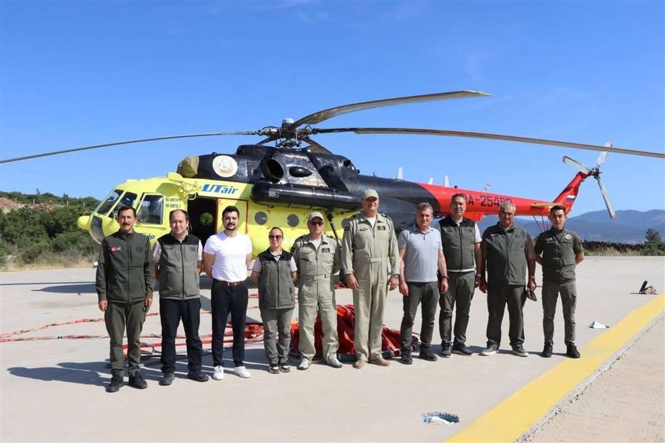 Yatağan'da konuşlu yangın söndürme helikopteri hizmete başladı haberi