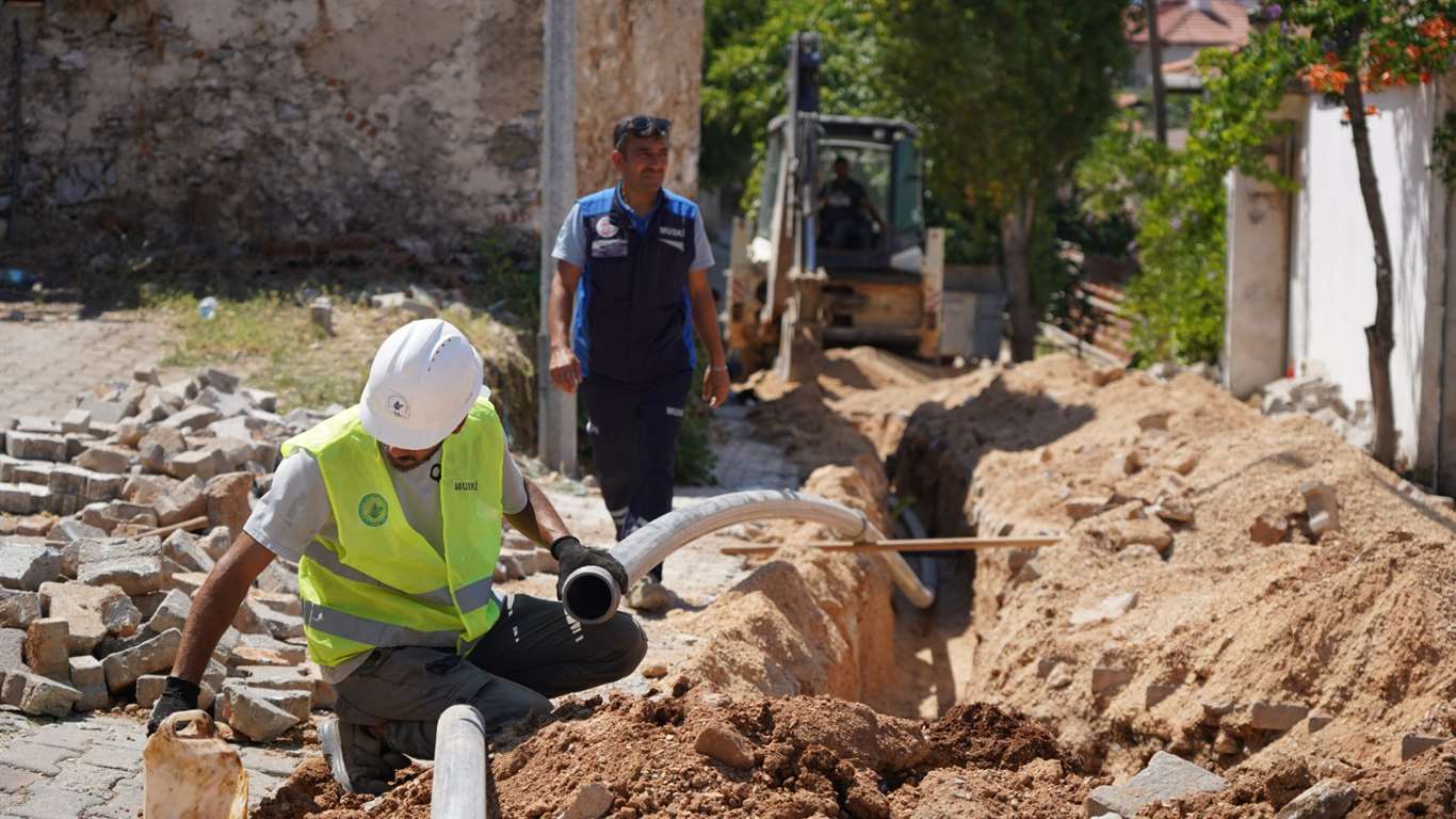 Yerkesik’te içme suyu hattı yenileniyor haberi