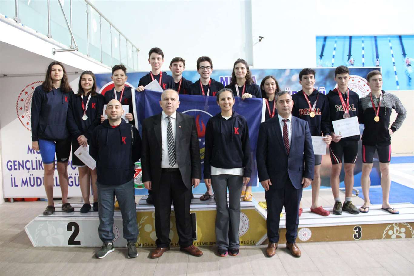   Okul Sporları Gençler Yüzme İl Birinciliği Yarışları tamamlandı haberi